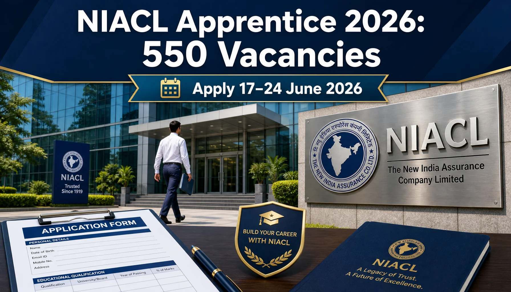 NIACL Apprentice Recruitment 2026: 550 Openings, Eligibility, and Online Application Guide