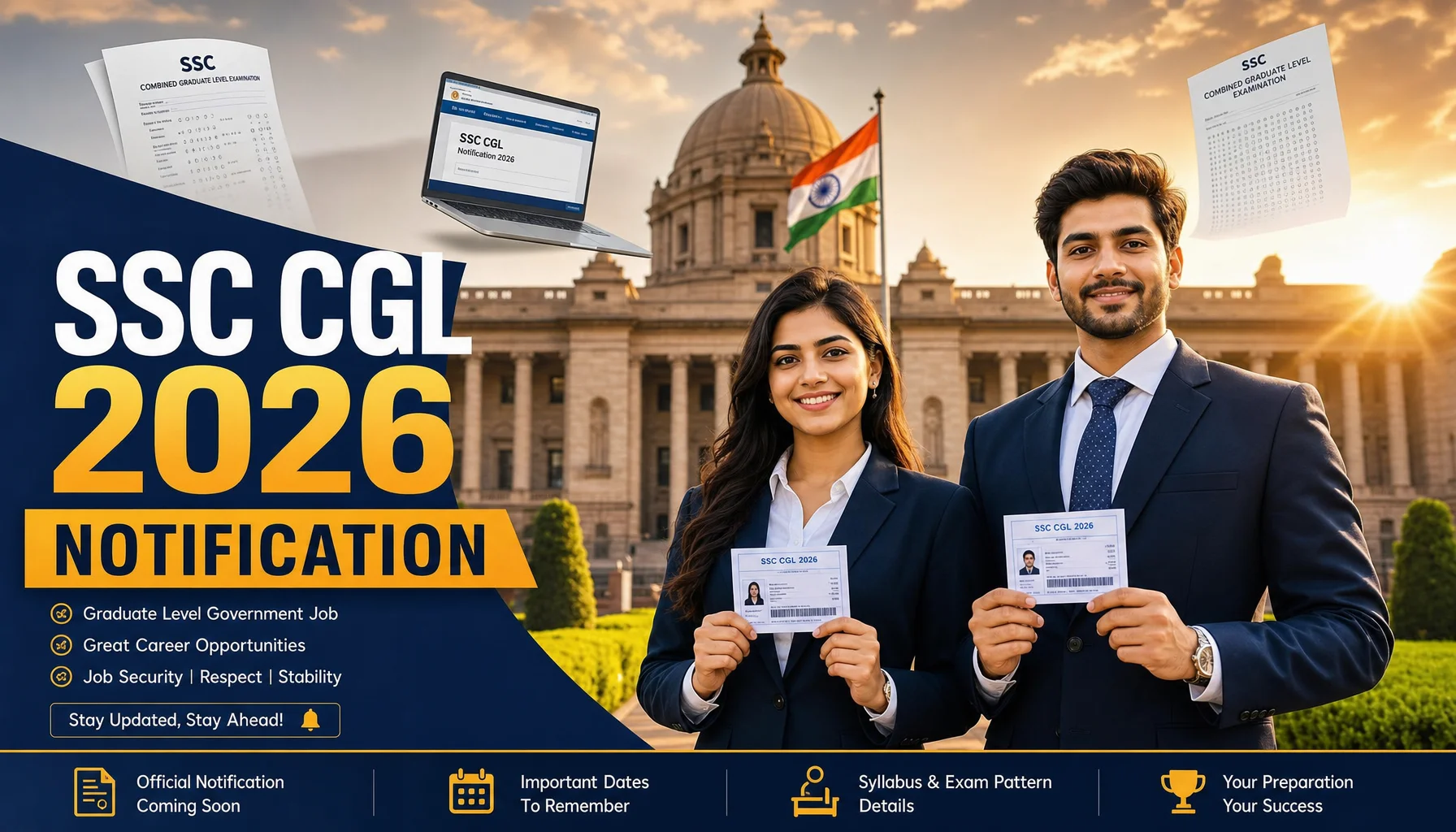 SSC CGL 2026 Notification: 12,256 Vacancies Announced
